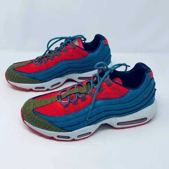 Nike Air Max 95 Premium By You Custom Womens Size 10 DH1570-991 Croc Reptile - Picture 3 of 9